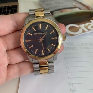 Michael Kors Oversized Two Tone Boyfriend Watch